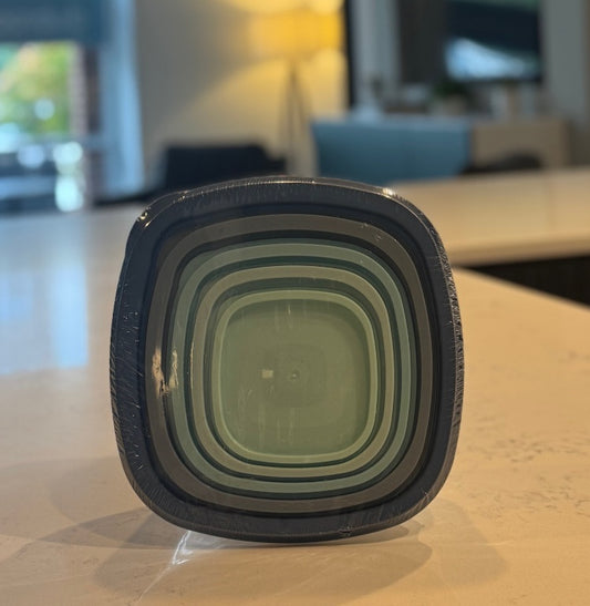 F23 – 5 Piece Plastic Food Storage Container Set (Refrigerator & Dishwasher Safe)