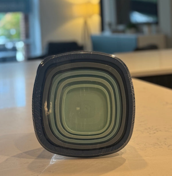 F23 – 5 Piece Plastic Food Storage Container Set (Refrigerator & Dishwasher Safe)