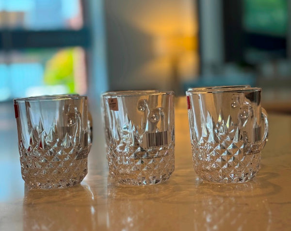 R8 Glass Tea & Coffee Cups – Set of 6