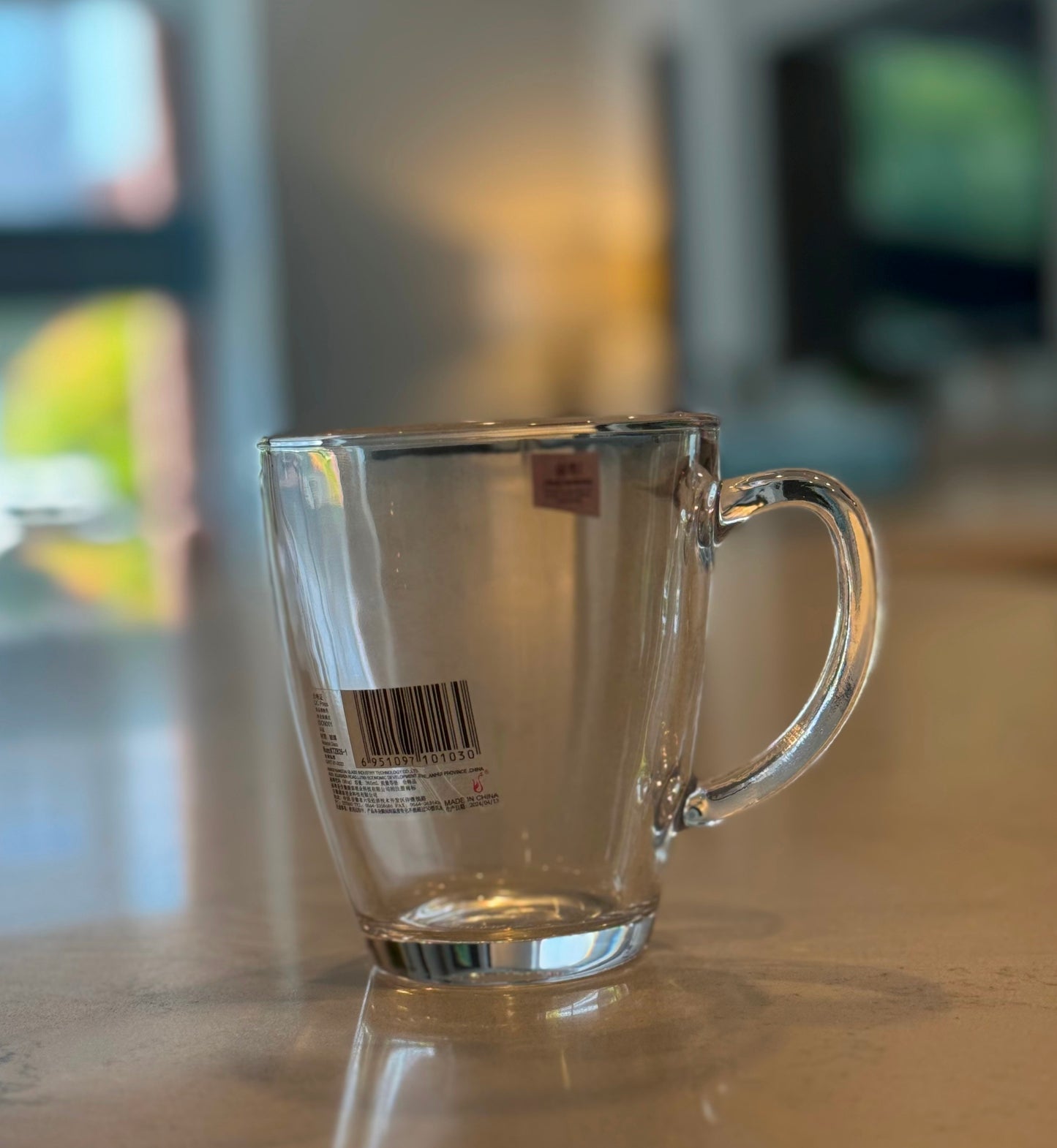 R20 Glass Tea & Coffee Cups – Clear, Lead-Free Glass, 365ml (Set of 6)