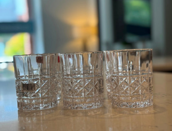 R12 Small Crystal Glass Tumblers – Set of 6