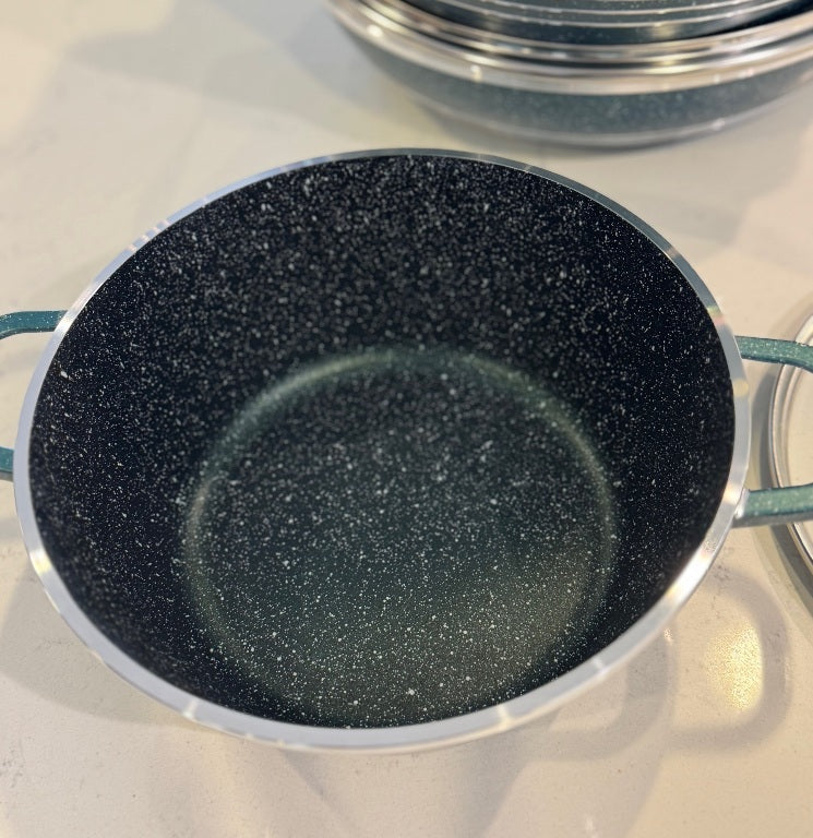 S1G – 10 Pieces Non-Stick Cookware Set in Vibrant Green