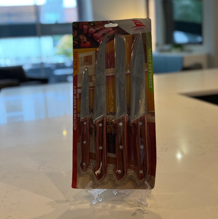 V1 – 4 Pieces Kitchen Knife Set | Budget-Friendly & Reliable Quality