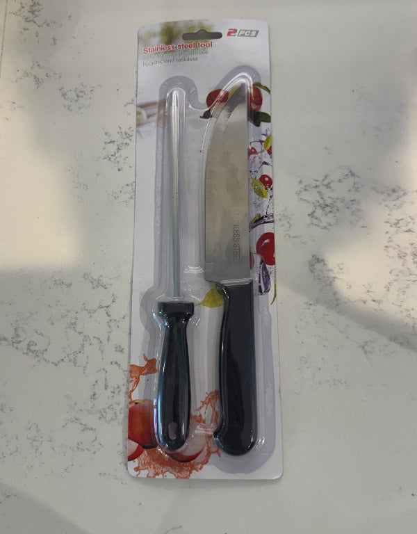 V5 – Kitchen Knife Set with Sharpener | Budget-Friendly & Reliable